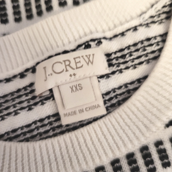 🛍CLEARANCE🛍 J Crew Dot-Dash Three-Quarter Sleeve Sweater Sz. XXS - Picture 6 of 8